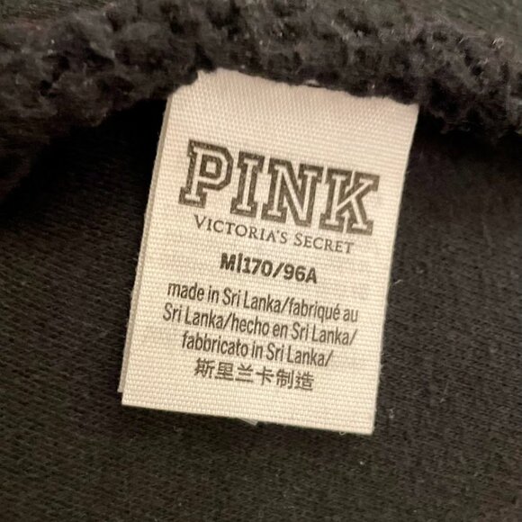 Victoria's Secret PINK Reversible Sherpa Full Zip Hoodie Jacket Excellent Cond. - Picture 5 of 7